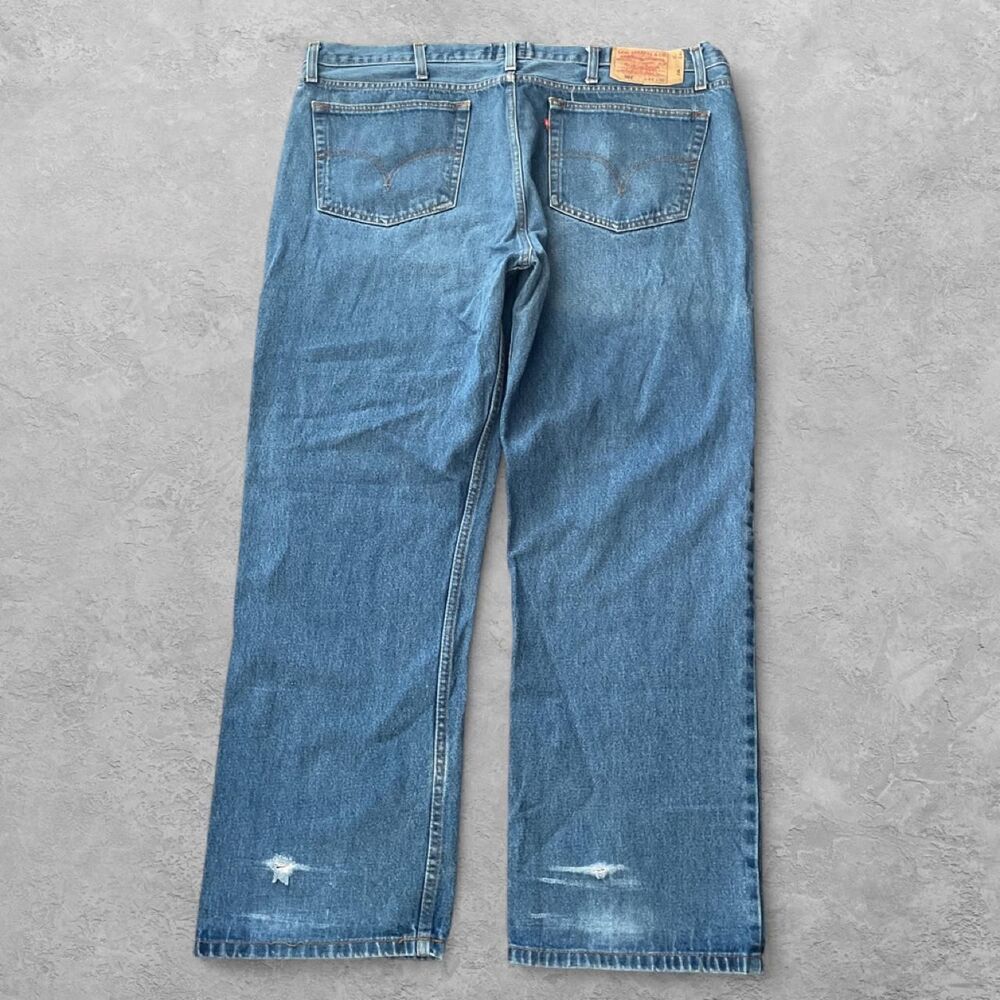 VTG Levi's 501 XX Mens Straight Leg Jeans 44x30 Made In USA Button Fly Y2K